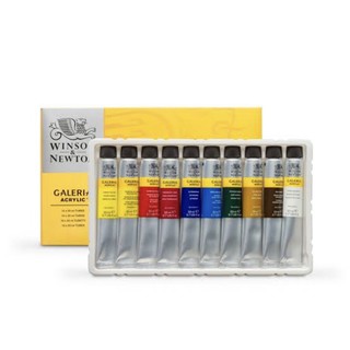 W&amp;N สีอะคริลิค 10สี หลอดละ20ml.