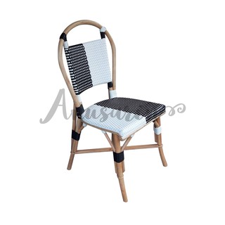 Anusarin Paris Cafe Series Chair 01 เก้าอี้รับประทานอาหารปารีสซีรีส์สีขาวดำ- Black&amp;White