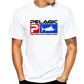 เสื้อยืดผ้าฝ้ายพรีเมี่ยม ใหม่ เสื้อยืด ผ้าฝ้าย พิมพ์ลายโลโก้ Pelagic สีขาว สไตล์สตรีท สําหรับผู้ชาย ไซซ์ M - 2Xl