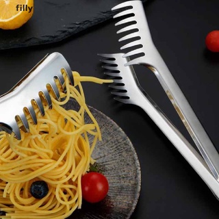 [FILLY] Stainless Steel Noodles Clip Food Comb Spaghetti Tongs Pasta Clip Food Holder DFG