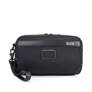 Tumi12180 Tumin Toiletry Bag กระเป๋าเครื่องสําอางผู้ชาย ผู้หญิง กระเป๋าคลัทช์ กระเป๋าเดินทาง กระเป๋าสะพายไหล่ กระเป๋าถือ กระเป๋าคลัทช์