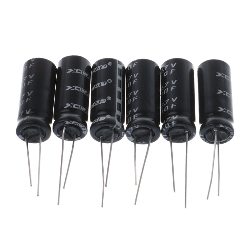 HL 6x 2 7V 10F ทรงกระบอก Ultra Super Farad Capacitor Power Supercap 10x26 มม.