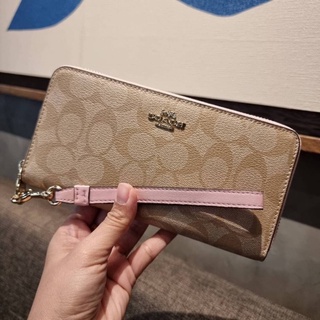 Coach Long Zip Wallet 💯กระเป๋าสตางค์ใบยาว กระเป๋าสตางค์ผุ้หญิง กระเป๋าเงิน