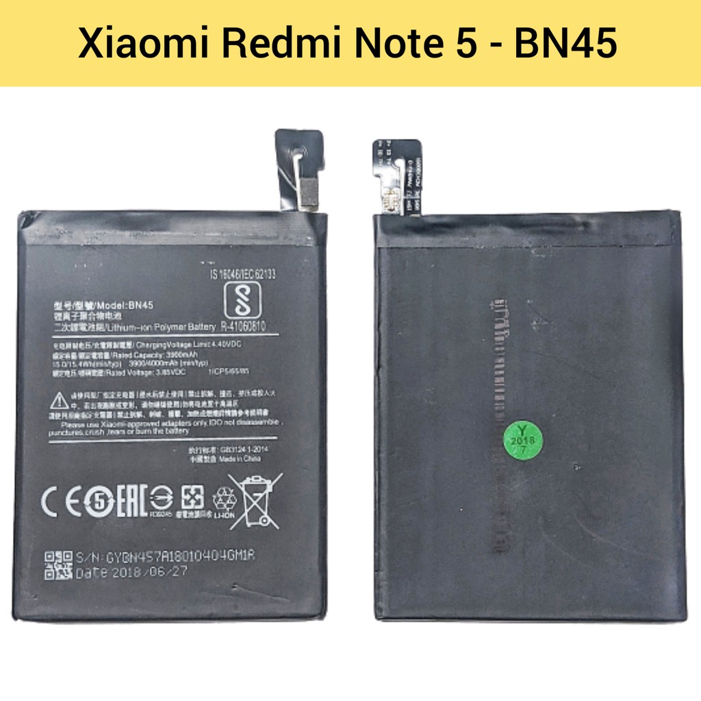 แบตเตอรี่ | Xiaomi Redmi Note 5,Redmi Note 5 Pro ( BN45) | Phone Battery | LCD MOBILE