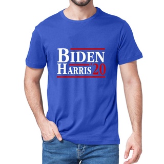 เสื้อยืดผ้าฝ้ายพิมพ์ลายขายดี เสื้อยืดผ้าฝ้าย 100% พิมพ์ลาย Biden Harris Joe Biden Kamala Harris President Election Democ