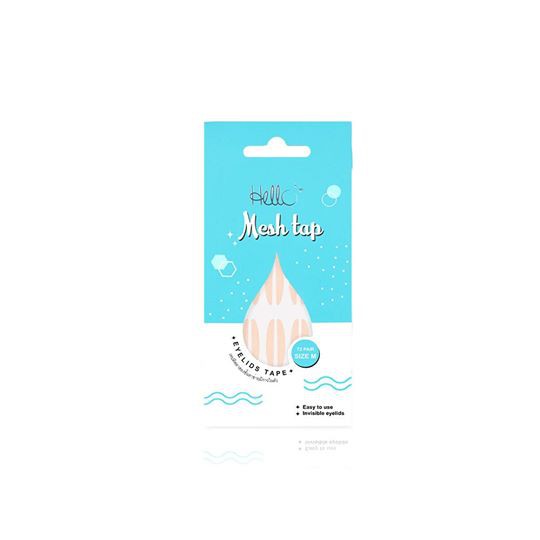 HELLO MESH TAP EYELIDS TAPE SIZE M 72 PAIRS (เทปติดตาสองชั้นตาข่ายมีกาวในตัว ไซส์ M)
