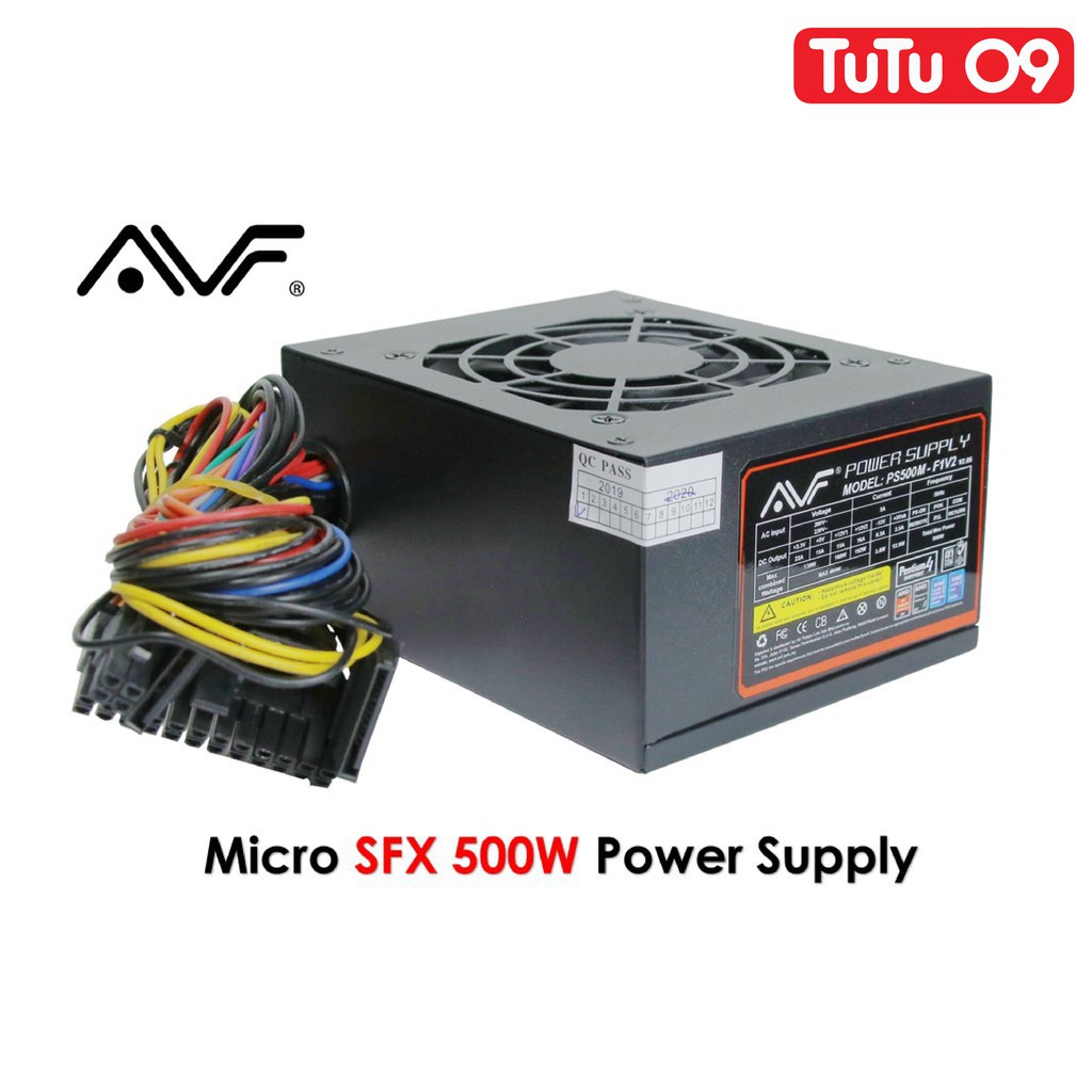 AVF Mirco SFX 500w แหล่งจ่ายไฟสําหรับ PC CPU คอมพิวเตอร์เดสก์ท็อป PS500M-F1V2 v2.05