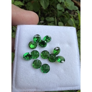 Cubic Green Diamond Round 5.00mm Total 2 pieces