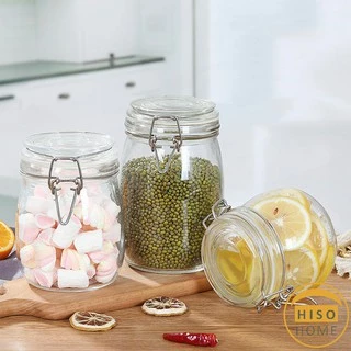 โหลแก้วสูญญากาศ โหลแก้วมีฝาปิด มีหลายขนาดให้เลือก Glass sealed jar