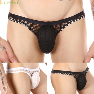◀READY▶Men Sexy Breathable Briefs Mesh Underwear G-String T-Back Thongs Underpants  2021 new hot sale readystock# Good Quality
