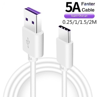 5A USB Type C สายชาร์จเร็วโทรศัพท์มือถือสาย Micro USB สำหรับ for Samsung Xiaomi Mi 11 Type C สายชาร์จข้อมูลสายไฟ