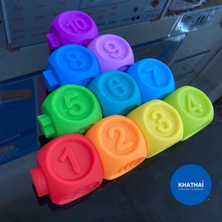 Sobebear ยางกัด บล๊อคตัวต่อ ตัวต่อนิ่ม10 ชิ้น Baby Building Blocks KT-YL1022-21