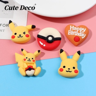 【 Cute Deco 】 Picchu น่ารัก (5 แบบ) ปิ๊กอัพหน้ายิ้ม Avatar / ปิ๊กอัพวิงค์ / ลูกรีไซเคิล รีไซเคิล จี้กระดุม Crocs / รองเท้าจระเข้ Jibbitz น่ารัก DIY / วัสดุเรซิน เสน่ห์ สําหรับ DIY