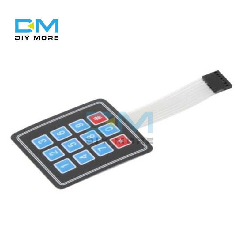 Matrix Array Matrix แป้นพิมพ์เมมเบรน LED สวิทช์ปุ่มกดโมดูล สําหรับ Arduino Matrix บอร์ดคีย์บอร์ด ราคา ถูกที่สุด ดีลบีเคเค แกลเลอรีภาพที่ 2