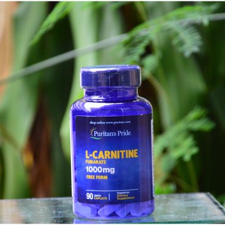 แอลคาร์นิทีน L-Carnitine Fumarate 1000 mg 90 Caplets (เร่งเบิร์นไขมัน เพื่อใช้เป็นพลังงาน) Puritans Pride