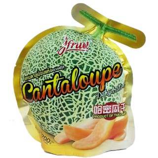 เจฟรุ้ต (Jfruit) แคนตาลูป อบแห้งสูตรน้ำตาลน้อย Dehydrated Cantaloupe Low Sugar 200 g.