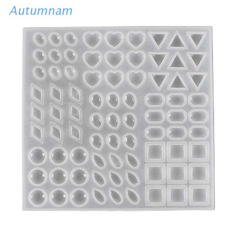 Autu แม่พิมพ์ซิลิโคน รูปหัวใจ เพชร อัญมณี 3D สําหรับทําเครื่องประดับ