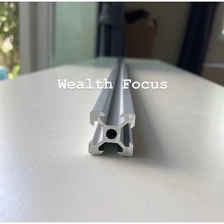 อลูมิเนียมโปรไฟล์ สีเงิน/สีดำ V-Slot 20x20 mm สั่งตัด 100-1000 mm งาน DIY Aluminium Profile ร่องวี โครงริกเคสเปลือย