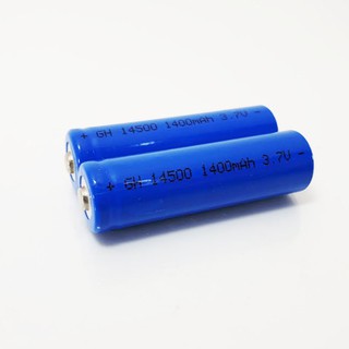 ถ่านชาร์จ ขนาด AA 3.7V. 1400 mAh จำนวน 2 ก้อน