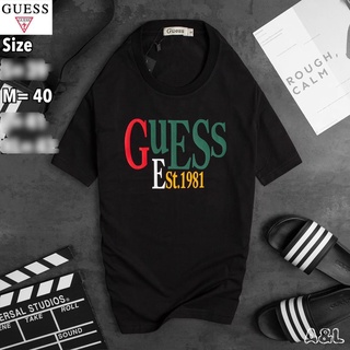 guess เสื้อยืดแขนสั้น