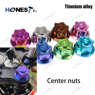 Honesti22 Gr5 Center Nut Titanium Alloy M22 M24 For Suzuki Honda.