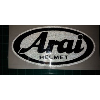 Goong Sticker #Arai#สติ๊กเกอร์สะท้อนแสง/ดำด้าน สำหรับติดหมวกกันน็อค/หรือรถจักรยานยนต์