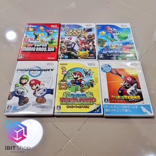 แผ่น Wii Super Mario Bros/Mariokart/Galaxy2/Smash Brother/Mariotennis/Super Paper Mario