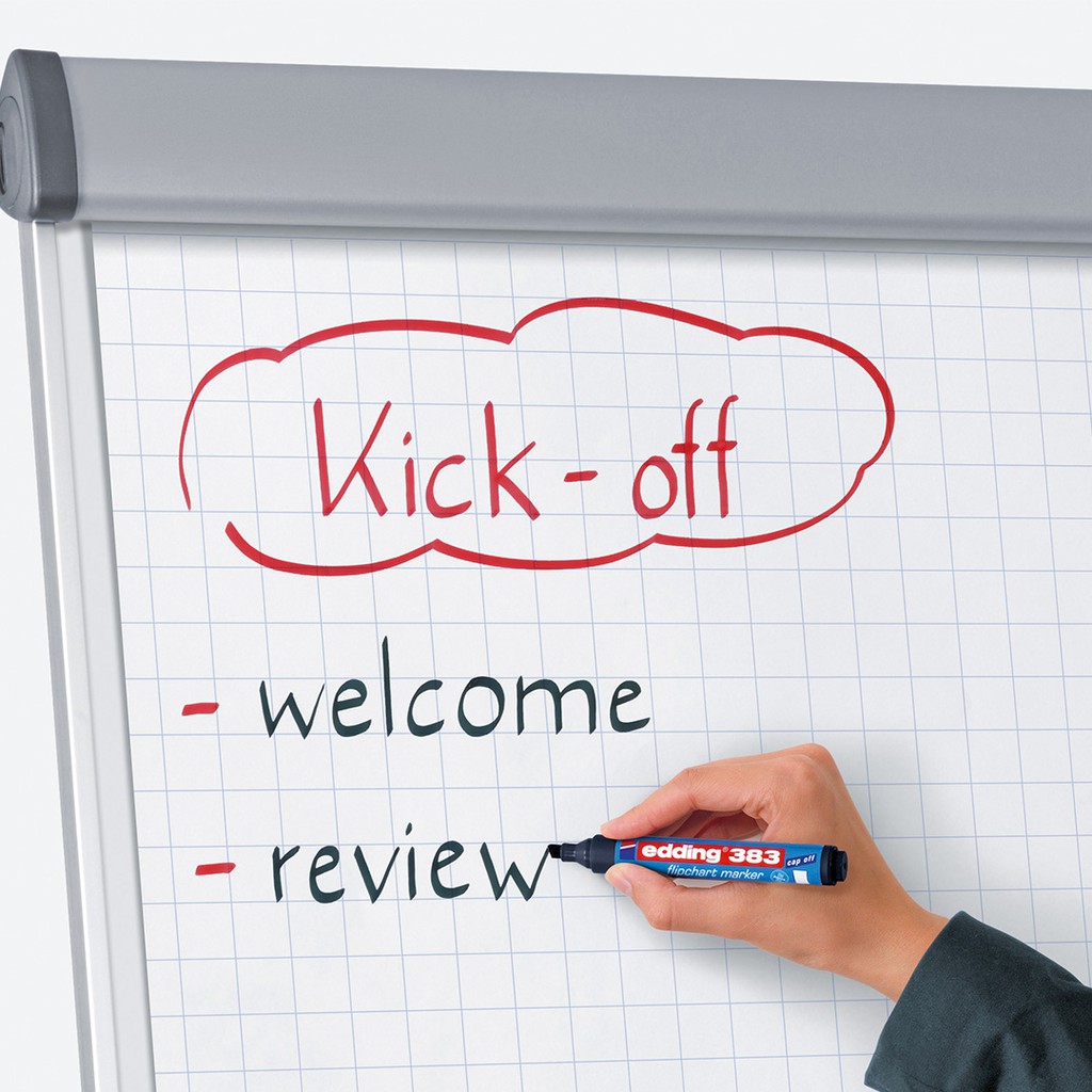 ปากกาเขียนกระดาษฟลิปชาร์ต flipchart marker edding 383 edding 380 นำเข้าจากเยรมนี ยี่ห้อ edding