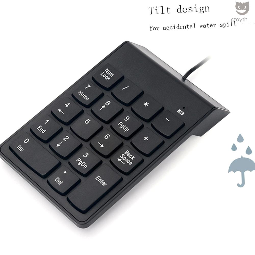 Wired USB Numeric Keypad 18 Keys Mini Digital Keyboard Replacement for iMac/Mac Pro/MacBook/MacBook Air/Pro Laptop PC #8