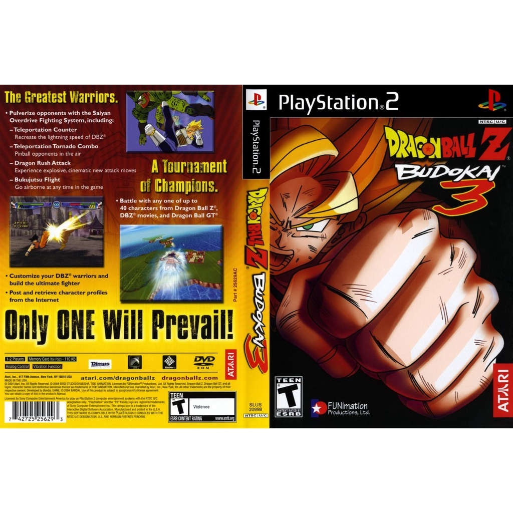 แผ่นเกมส์ PS2 Dragon Ball Z - Budokai 3 คุณภาพ ส่งไว (DVD)