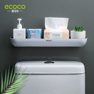 ECOCO ชั้นวางของในห้องน้ำ ไม่ต้องเจาะ มี2สีให้เลือก E1923