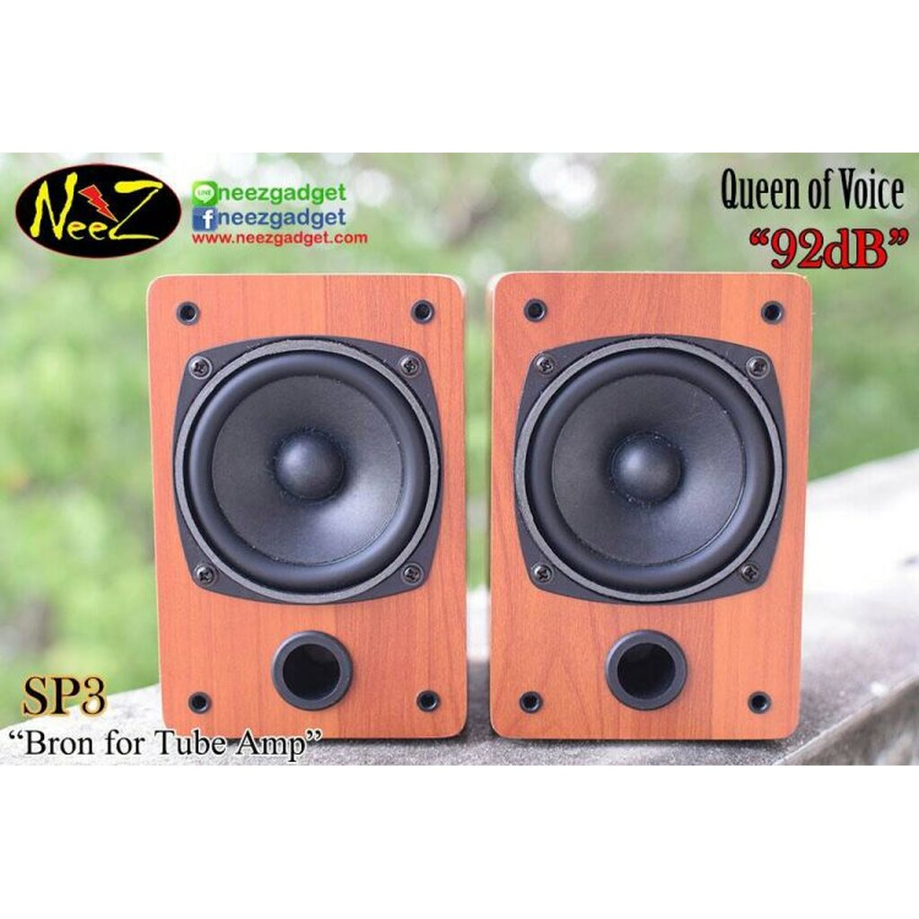 ลำโพง NeeZ SP3 ขับง่าย แอมป์หลอด 1 วัตต์ก็หวานได้ (สีบีซ)