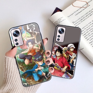Xiaomi Poco M4 Pro M3 X4Pro X3 Nfc Civi Cc9pro เคสแข็ง One Piece Luffy Zoro อะนิเมะกระจกนิรภัย เคสโทรศัพท์ กันกระแทก เคส