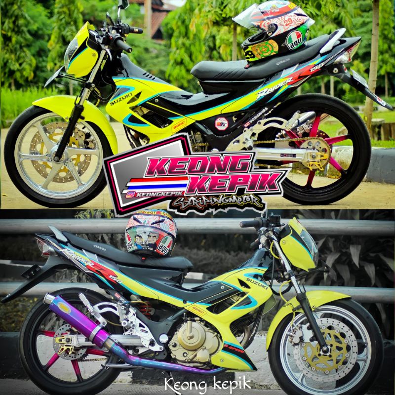 สติ๊กเกอร์แถบ LIS VARIATION THAILAND MOTORCYCLE SUZUKI SATRIA FU OLD/OLD 2005 RIDER 150R RAIDER R STR