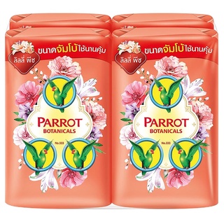 Free Delivery Parrot Botanic Bar Soap Lily Peach 105g.Pack4 Cash on delivery
