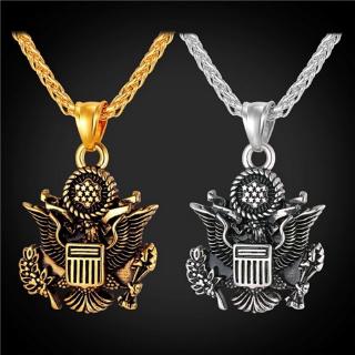 Vintage Punk Eagle Pendant Mens Necklace Jewelry