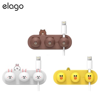 Elago Line Friends Collection Magnetic Cable Management Buttons แม่เหล็กอุปกรณ์จัดระเบียบสายชาร์จเกรดพรีเมี่ยมจากอเมริกา