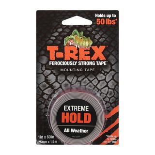 เทปกาวและอุปกรณ์ เทปกาว 2หน้าพลังตะปู T-REX 25 MMX1.5เมตร อุปกรณ์เครื่องเขียน ผลิตภัณฑ์และของใช้ภายในบ้าน MOUNTING TAPE