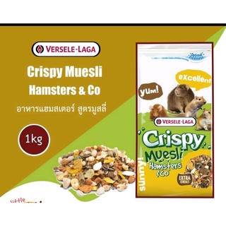 Crispy Muesli Hamster &amp; Co ขนาด 1 kg อาหารแฮมสเตอร์ สูตรมูสลี่