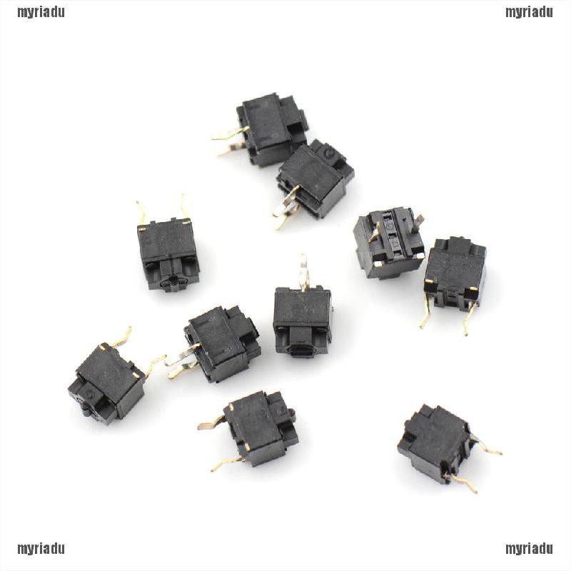 MRDU10PCS เมาส์ดั้งเดิม Square Micro EVQP0E07K สีดํา