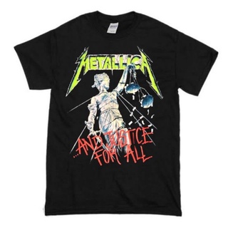 เสื้อยืด พิมพ์ลาย Metallica BAND Justice For All