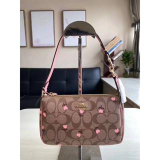 Coach NOLITA 19 IN SIGNATURE CANVAS WITH HEART FLORAL PRINT (COACH C2898)