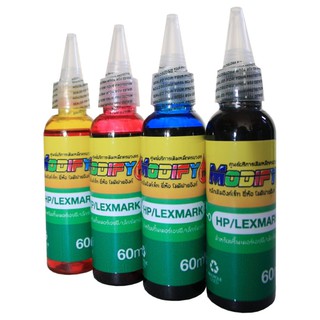 Modify ink หมึกเติมTank สำหรับเครื่อง HP ทุกรุ่น ขนาด 60x4ml(Black,Cyan,Maganta,Yellow)