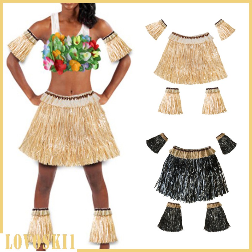 กระโปรงหญ้าฮาวาย Luau Party ชุดเครื่องแต่งกายงานฮาโลวีน