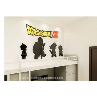 decorateภาพชุดการ์ตูนดราก้อนบอลแก๊งไซย่า อะคริลิกตกแต่งผนัง แผ่นภาพอะคริลิคลายการ์ตูนตกแต่งผนัง ของตกแต่งDIY. อะคริลิค3D