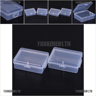 【YUANZHEN1】กล่องพลาสติกใส ทรงสี่เหลี่ยม ขนาดเล็ก 2 ชิ้น