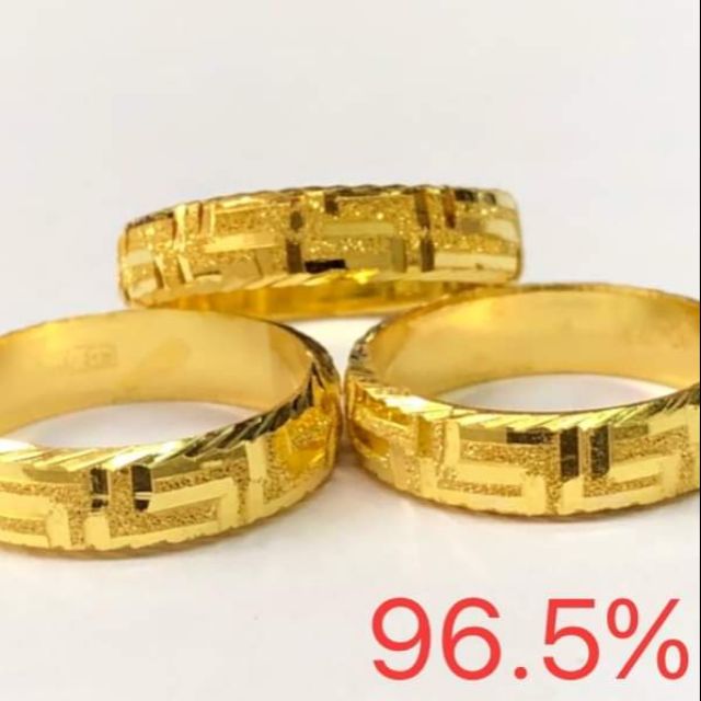 แหวนทองคำแท้ 96.5% น้ำหนักครึ่งสลึง เก็บเงินปลายทางได้