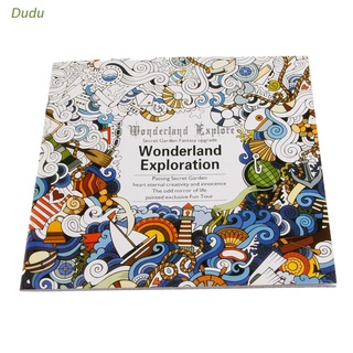 Dudu New English Adult Graffiti Gifts Books Wonderland Exploration Coloring Book