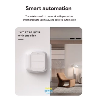 Tuya ปุ่มสั่งงานซีนหรืออุปกรณ์ต่างๆในแอป แบบ 2 ปุ่ม Scene Switch มีทั้งแบบ Wi-Fi และ Zigbee