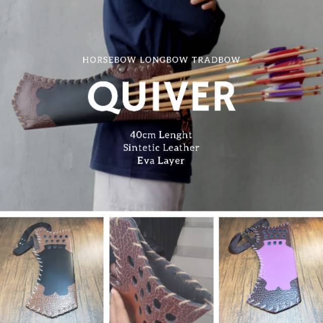 Archery Quiver Horse bow - Arrow Bag - Mamlouk Quiver - Horseback - Trade Bow - Fast Shot